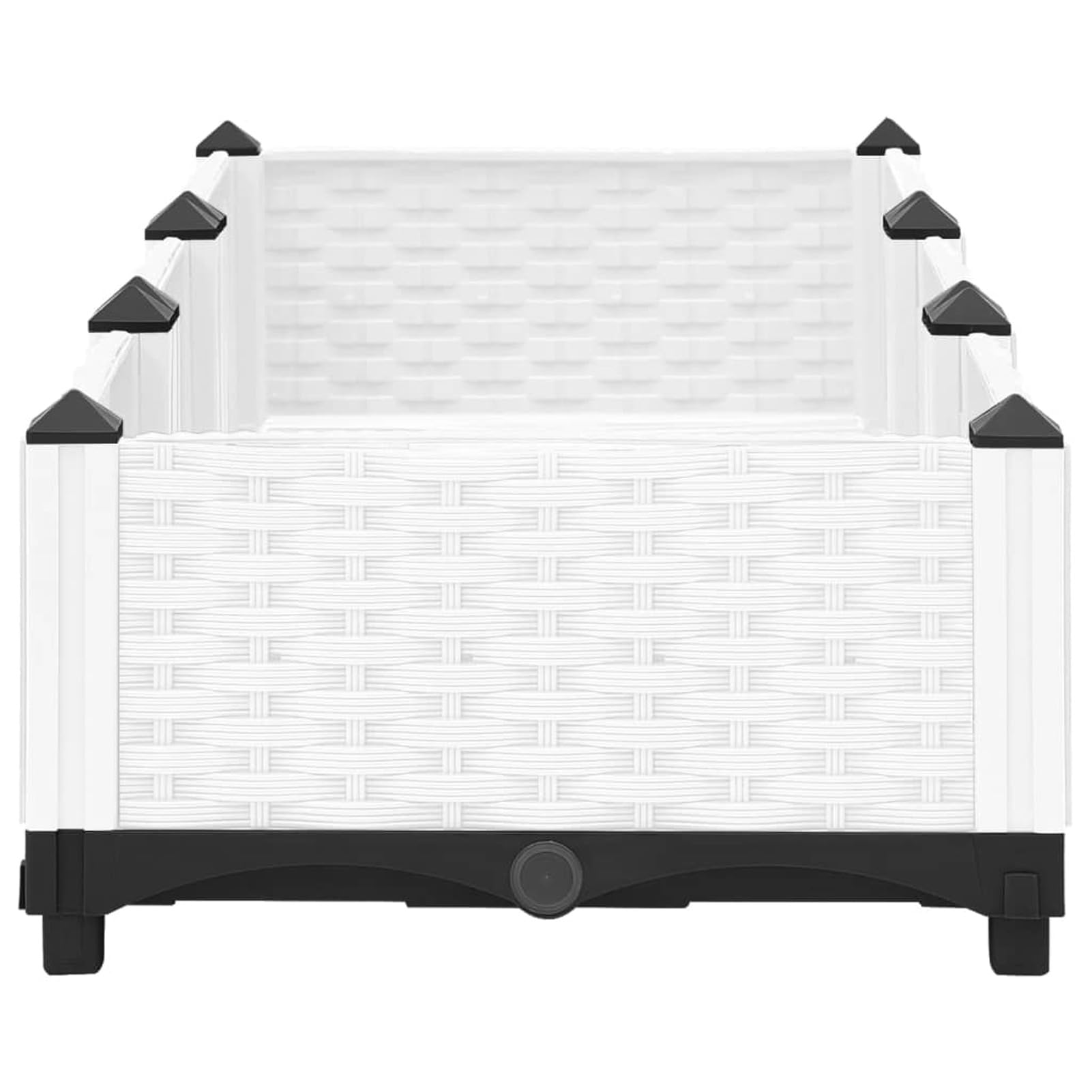 ZEYUAN Arriate, Mesa De Cultivo, Huerto Urbano Terraza, Jardineras Exterior, Maceteros Exterior, Jardinera Balcon, Polipropileno 120x40x23 cm