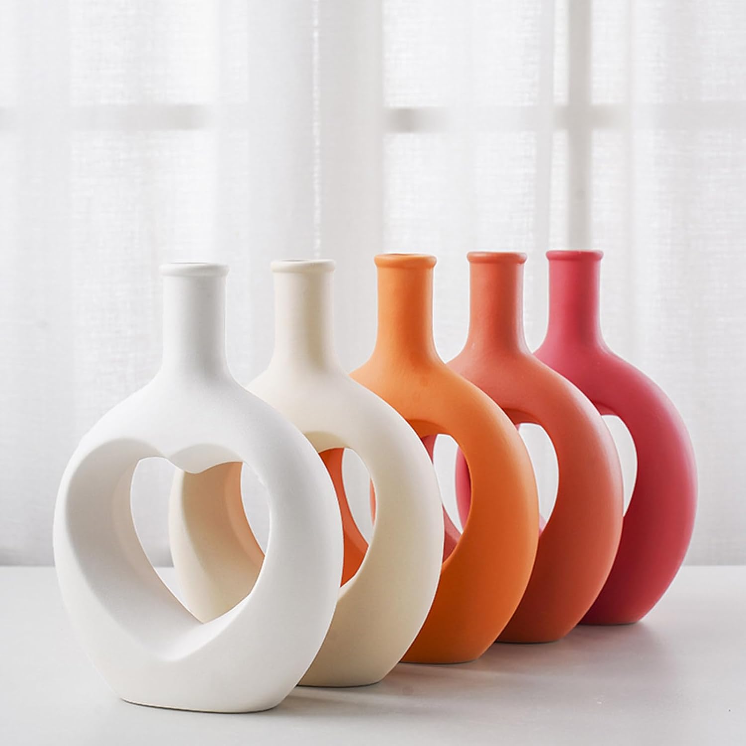 Flowerpots Silicone Molds Concrete Heart Shaped Hand-Making Jar Clay Pot Hand-Making Tools Concrete Flower Vase Molds