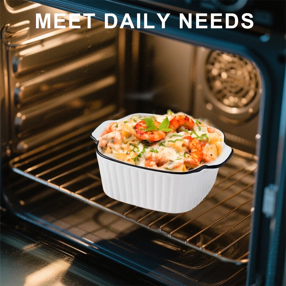 Lot De 4 Plats à Gratin En Céramique - 26,5 X 14,7 X 4,6