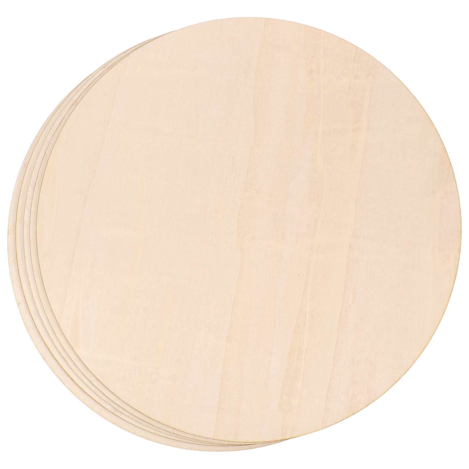 Dischi Legno Grezzi Rotondi da 5 Pezzi, Tondi per DIY Artigianale