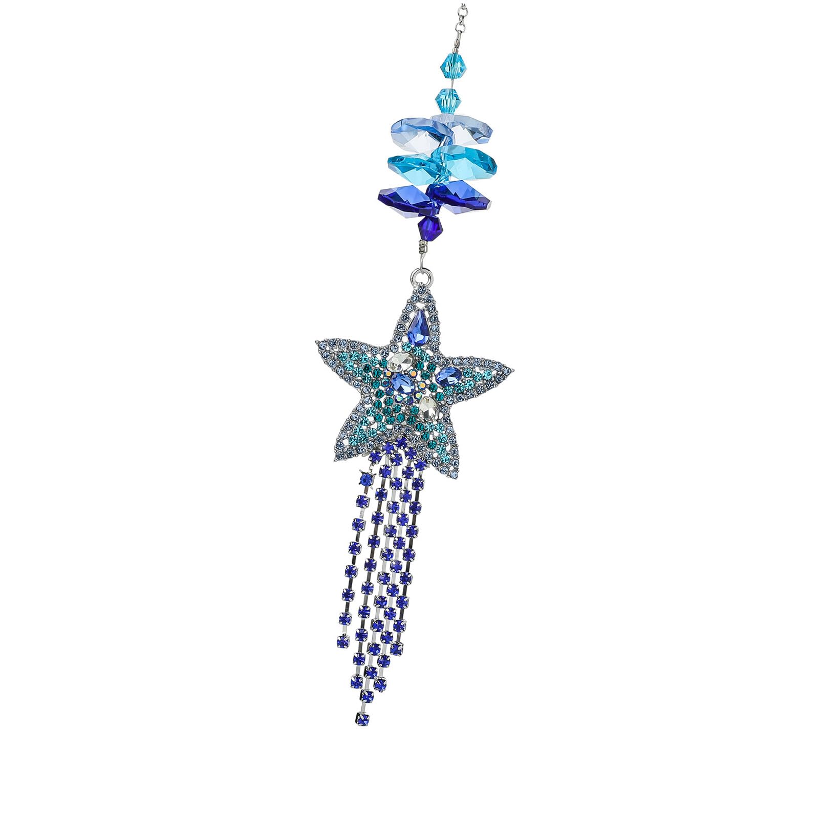 Tsophreniq Rhinestones Crystal Jellyfish Hanging Pendant Suncatchers Pendant for Home Christmas Wedding Interior Ornament Gift Rhinestones Crystal Suncatchers