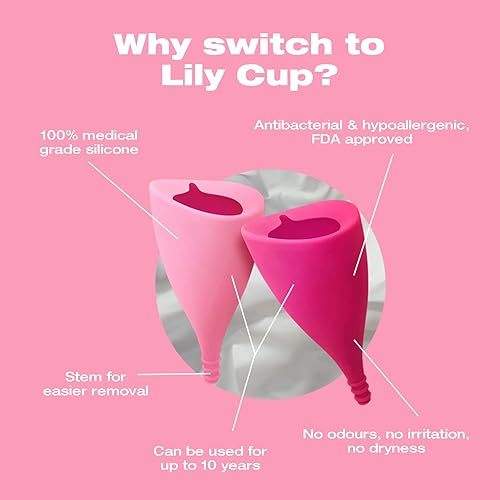 Miniatura 3 de Copa menstrual Lily Cup de Intimina, talla A, Rosado, 1, 1