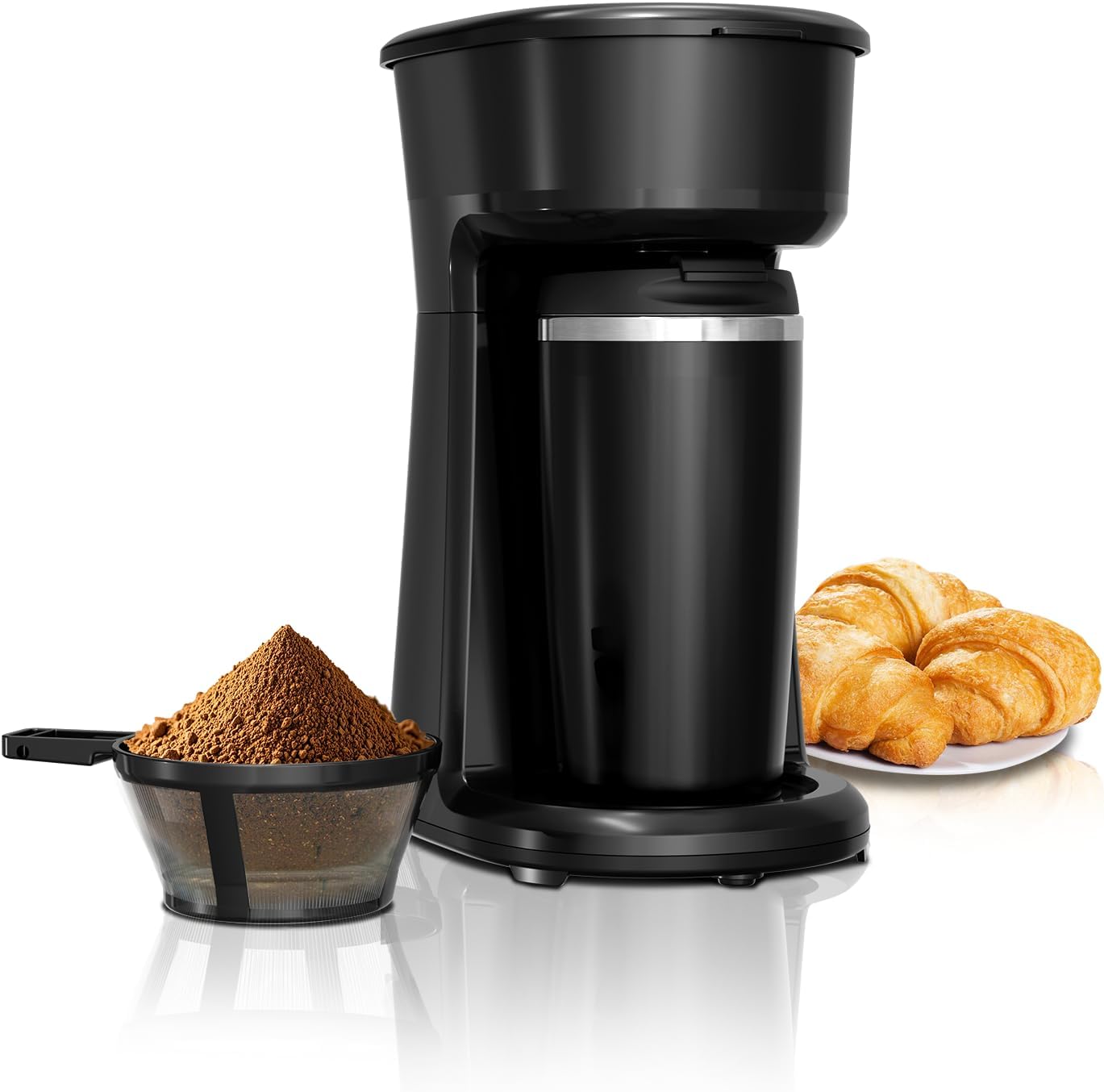 Cafetera Portátil de Goteo Manual con Termo Incluido 0.54L