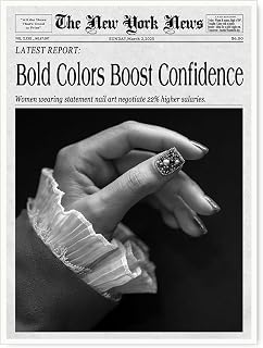 Trendy Newspaper Prints – Magazine Headlines Wall Decor – Retro Bar Cart Art – Girls Dorm Room Posters – Print Decor-11x14Inch Ready to Hang (Unframed)