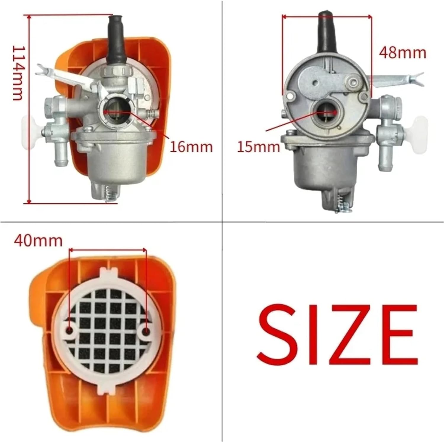 BG328 Carburetor for Mesin Rumput CG328 SUM328 T328 Tl33 Tb43 Grass Trimmer Cutter Lawn Mower Brush Cutter with Air Filter