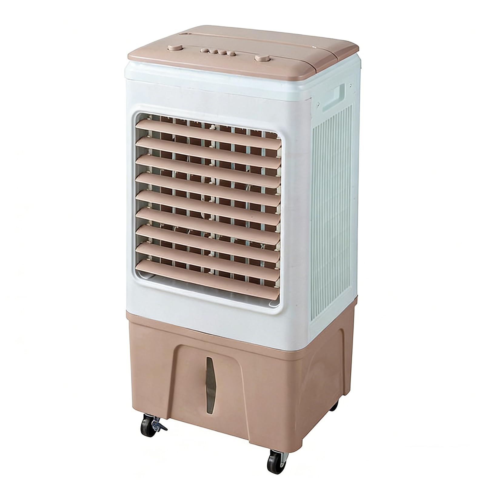 Zuiquity Portable Air Cooler, Evaporative Fan for Home & Office, Air Conditioner Multi-Speed, Aire Acondicionado Portatil Quiet Operation, with Casters(Color:beige)