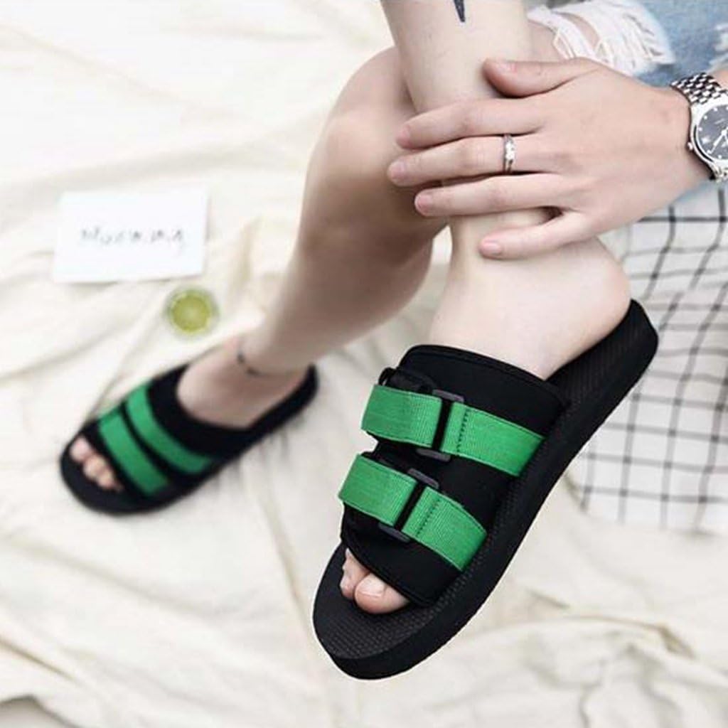 メンズ　ビーチサンダル　夏スリッパ　滑り止め　丈夫　履きやすく　マジックテープ　厚底　おしゃれ　軽量　柔らかい　旅行　海　レジャー