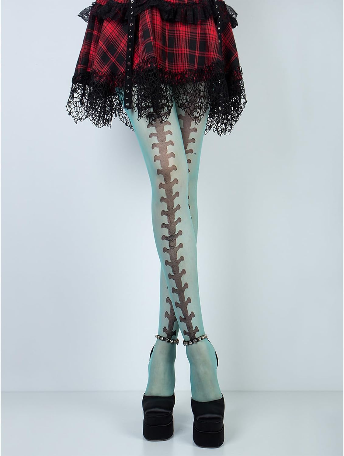 Skeleton Bone Print Pantyhose Halloween Thigh High Stockings For Women Sheer Tights Tights Leggings Halloween Stocking