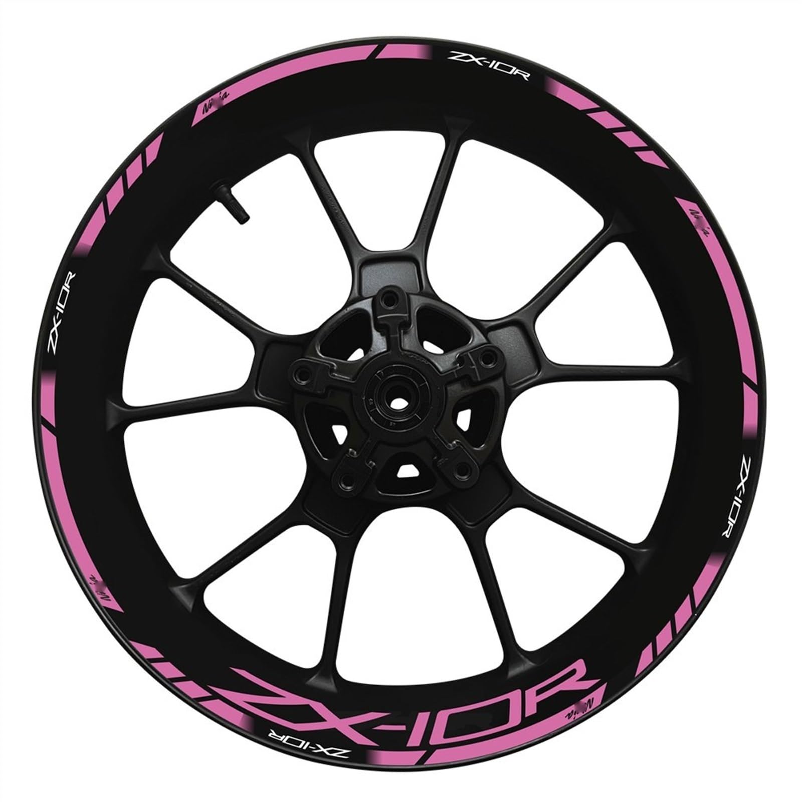 for for N&INJA for Zx-10r Motorcycle Wheel Hub Decal Set Decorative Protection for Zx10r for ZX 10R Rim Reflective Sticker(4)