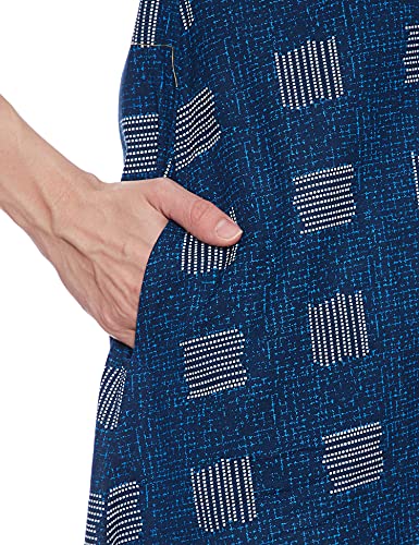 Image of Rangriti Indigo Cotton Flex Asymmetric Kurta