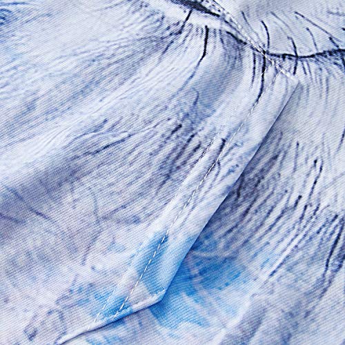 IDGREATIM Uomini 3D Printed Wolf Hoodies Felpa con...