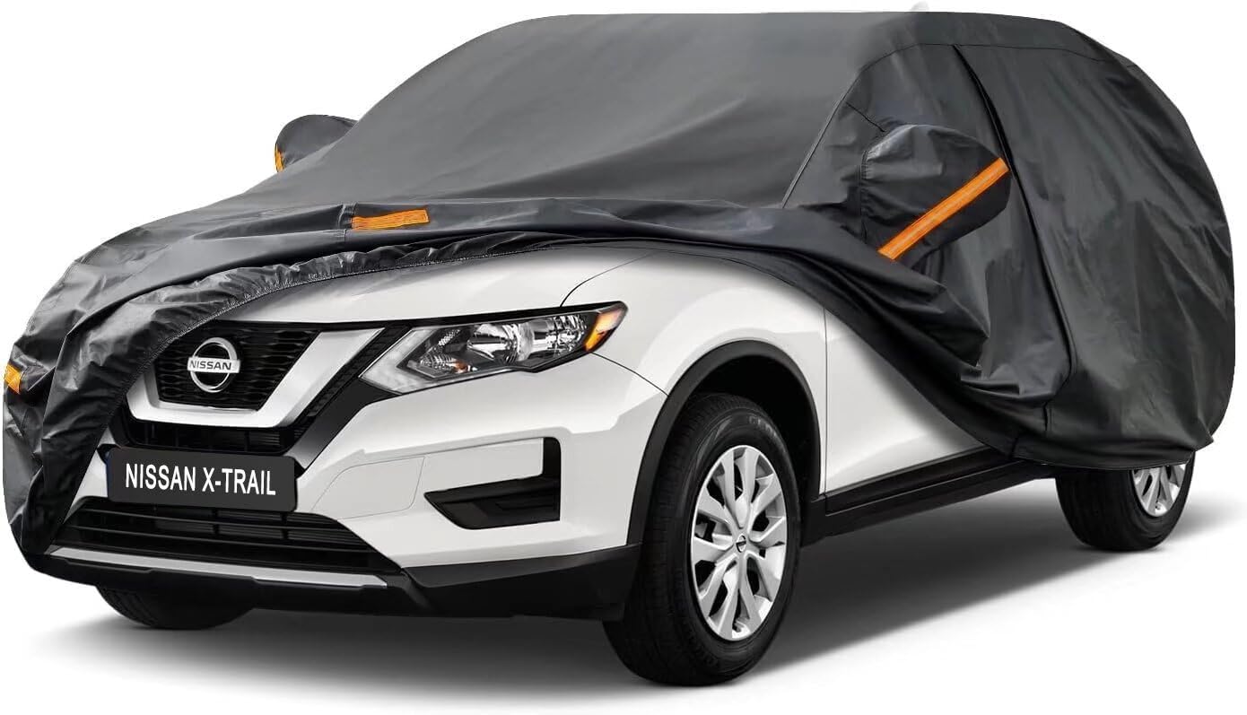 Kayme Funda Coche Exterior, Compatibles con Audi A3 Sportback(1996-2025), Cubierta para Coche Impermeable Transpirable Anti-UV Antipolvo de 7 Capas, Cubre Coche con Cremallera y Forro de Algodón. — view 44