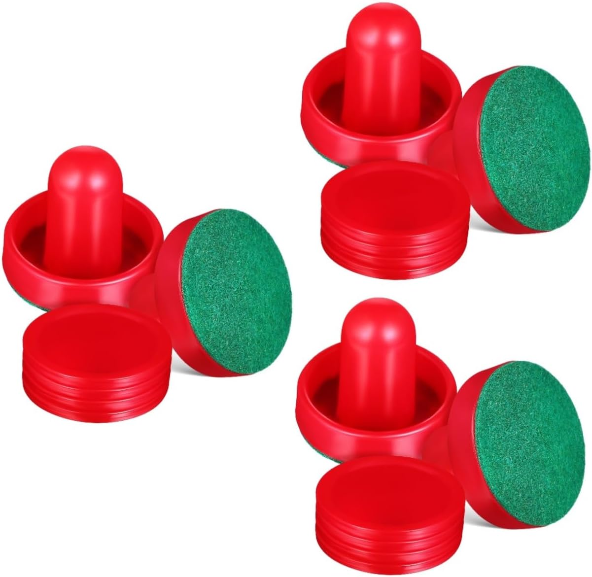 UPKOCH Air Hockey and Paddles with Pushers and Pads Durable Accessories for Tabletop Games and Competitive Play