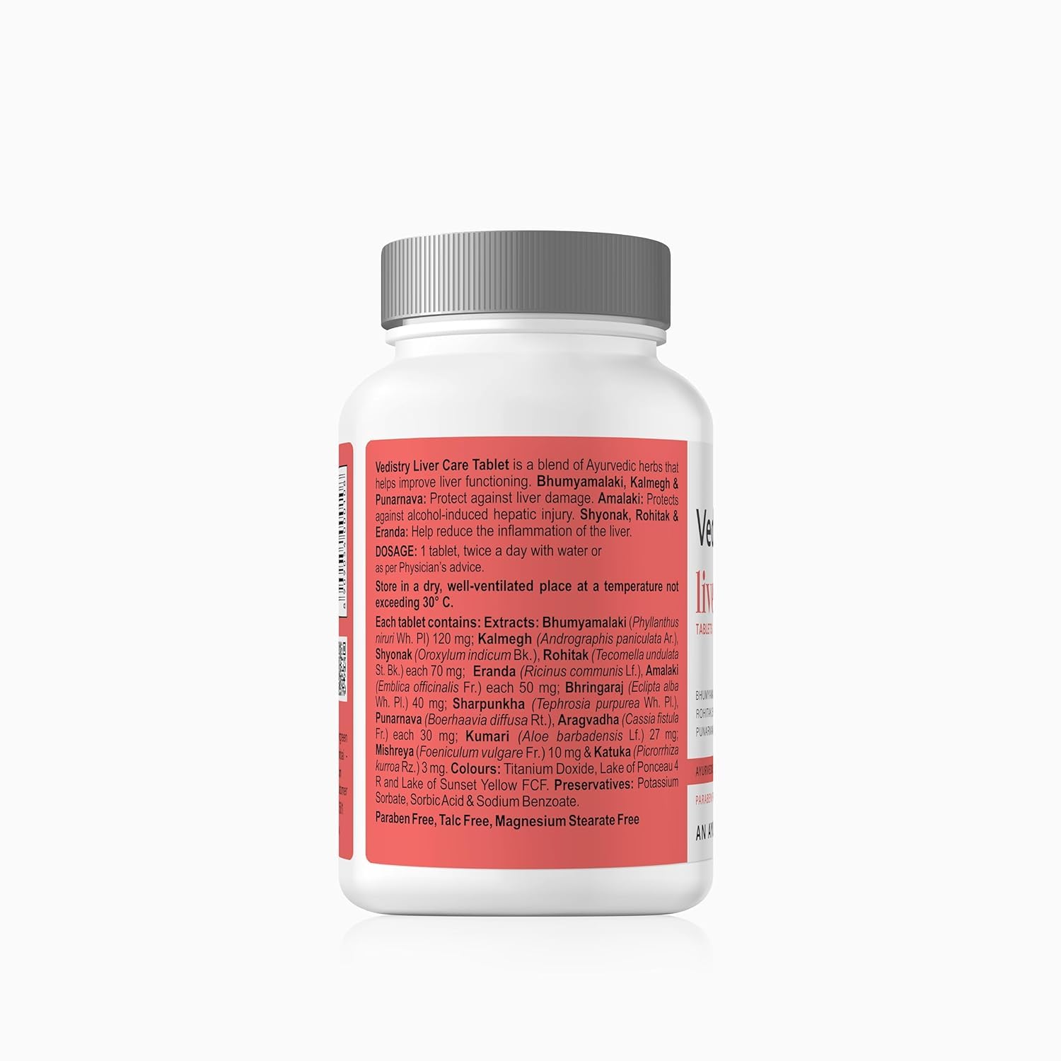 Vedistry Livercare Tablets | Ayurvedic Liver Detox Supplement for Fatty Liver & Sluggish Metabolism | Clinically tested | 22% reversal in fatty liver | Ayurvedic Liver Care with Bhumiamalaki, Kutaki & Amalaki for Detox & Liver Restoration – 60 Tablets (Pack of 2) — Amazon image 4