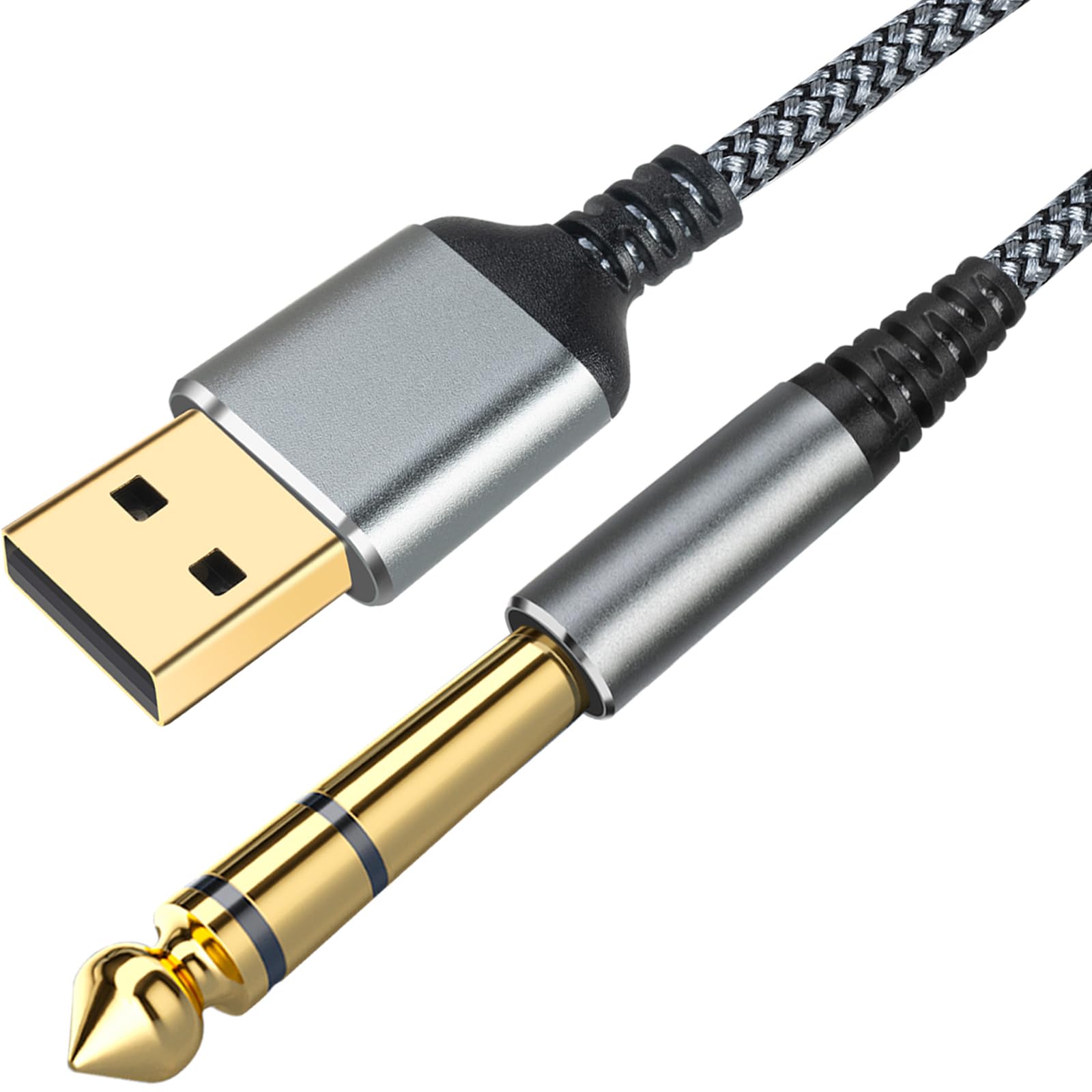 Amazon.com: Junsky USB to 1/4 inch Audio Cable, 6.6FT/2M USB A