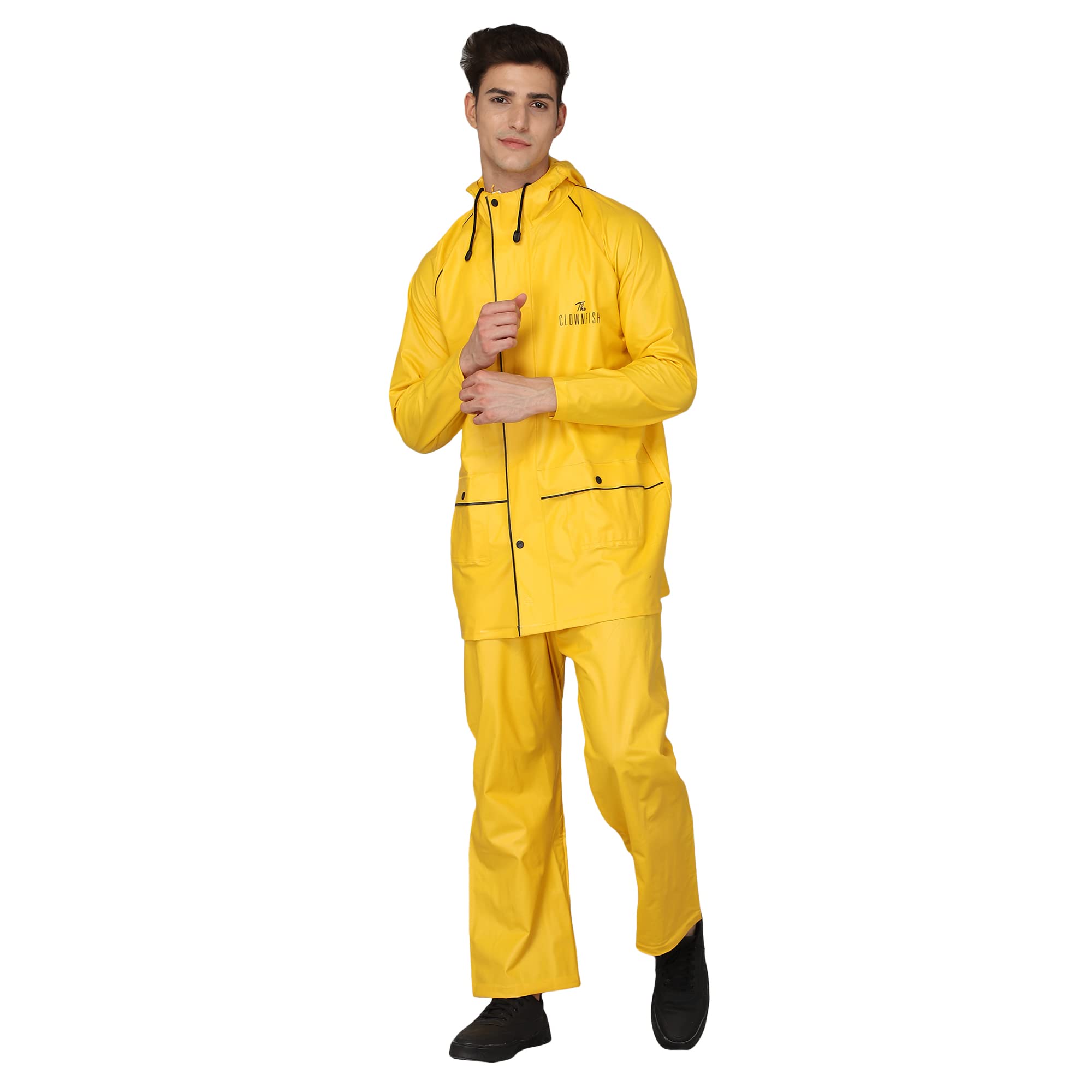 Sponsored Ad - Pvc, Standard Length Rain Coat For Men Waterproof For Bike With Hood Raincoat For Men