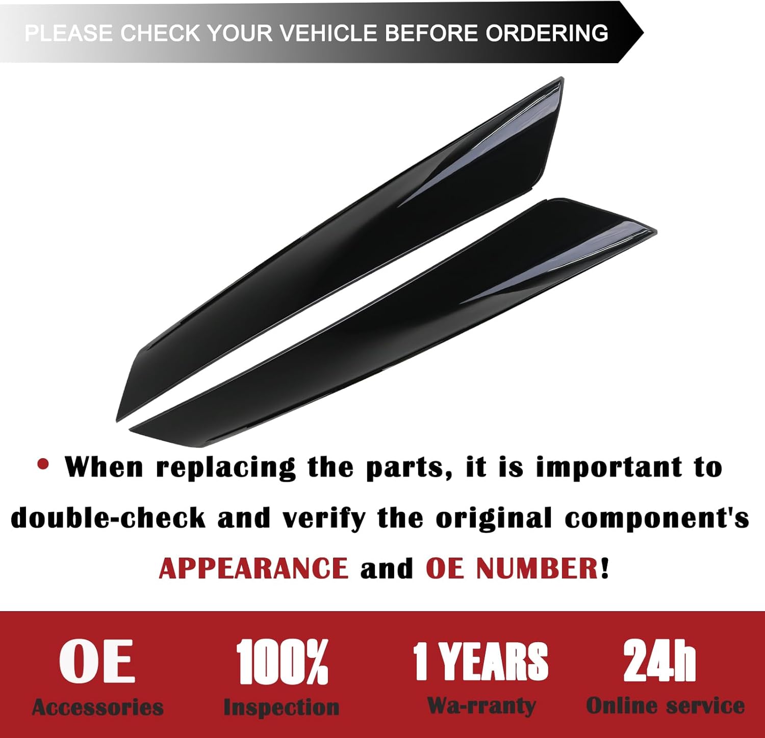 Windshield A Pillar Trim Molding (1 Pair) | Compatible with Mini Cooper R50 R52 R53 Accessories Left Driver and Right Passenger Side | Replaces 51137128157 Exterior Window A-Pillar Post Trim Panel