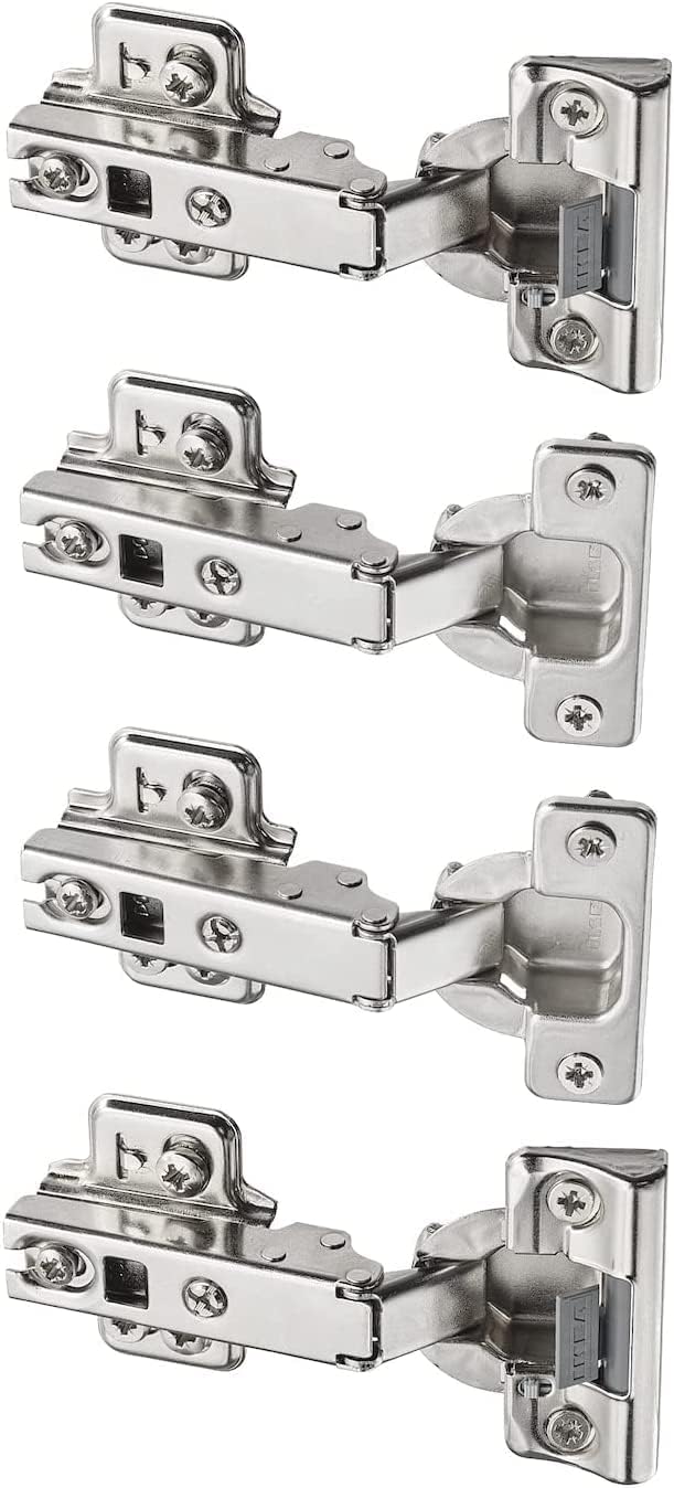 IKEA Hinges Soft Closing with Dampers, Nickel Plated Pack
