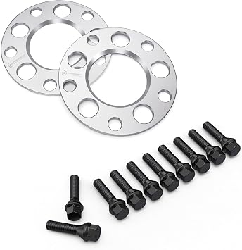 5mm Hubcentric Wheel Spacers 5x120 72.6 with Black Lug Bolts 12x1.5, 30mm Shank Compatible with BMW 128i 135i 318i 320i 325i 328i 335i M3 E60 525i 528i 530i 535i M5 Z3 Z4 E36 E46 E90 E92 E93
