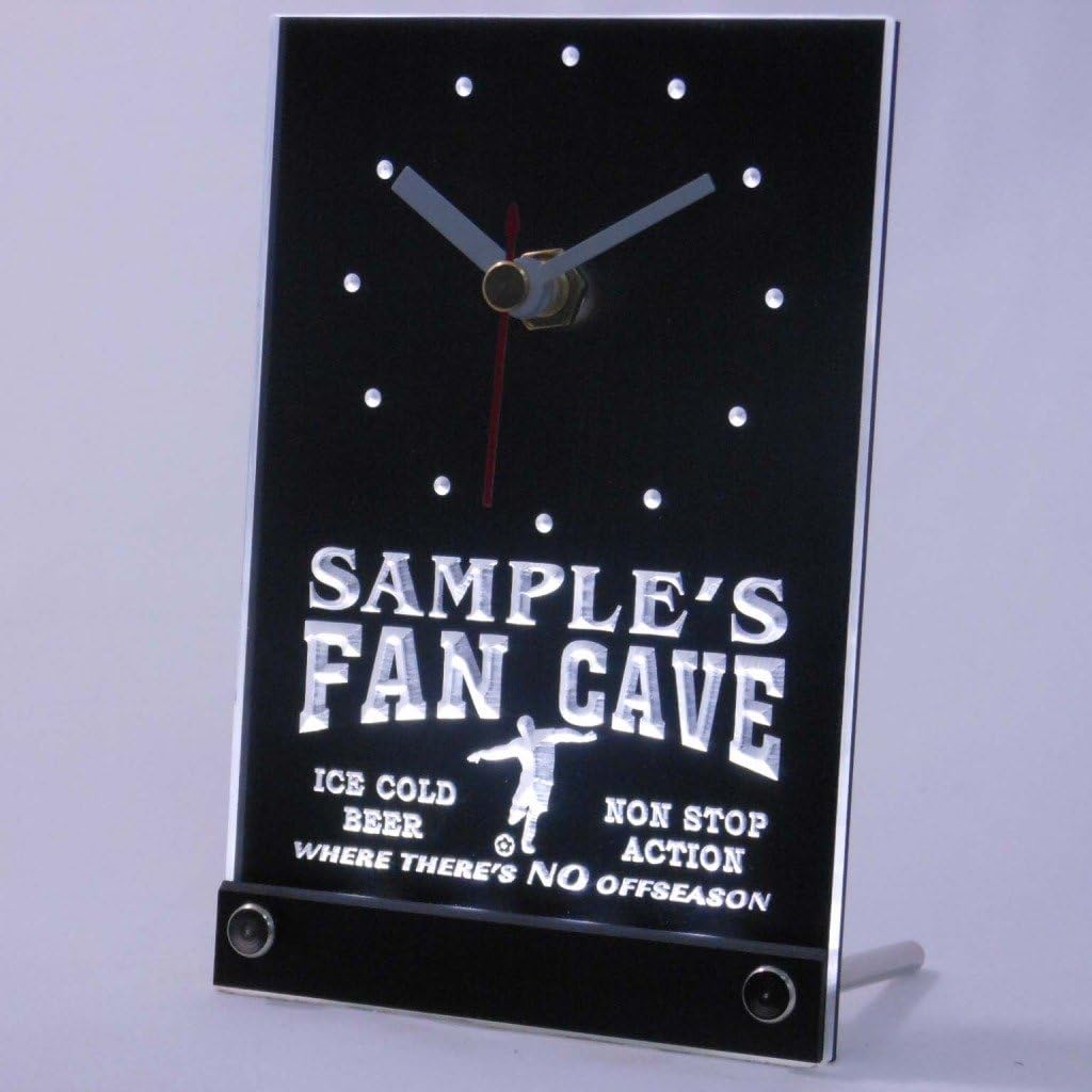 ADVPRO tncth-tm Personalized Custom Soccer Football Fan Cave Neon Led Table Clock