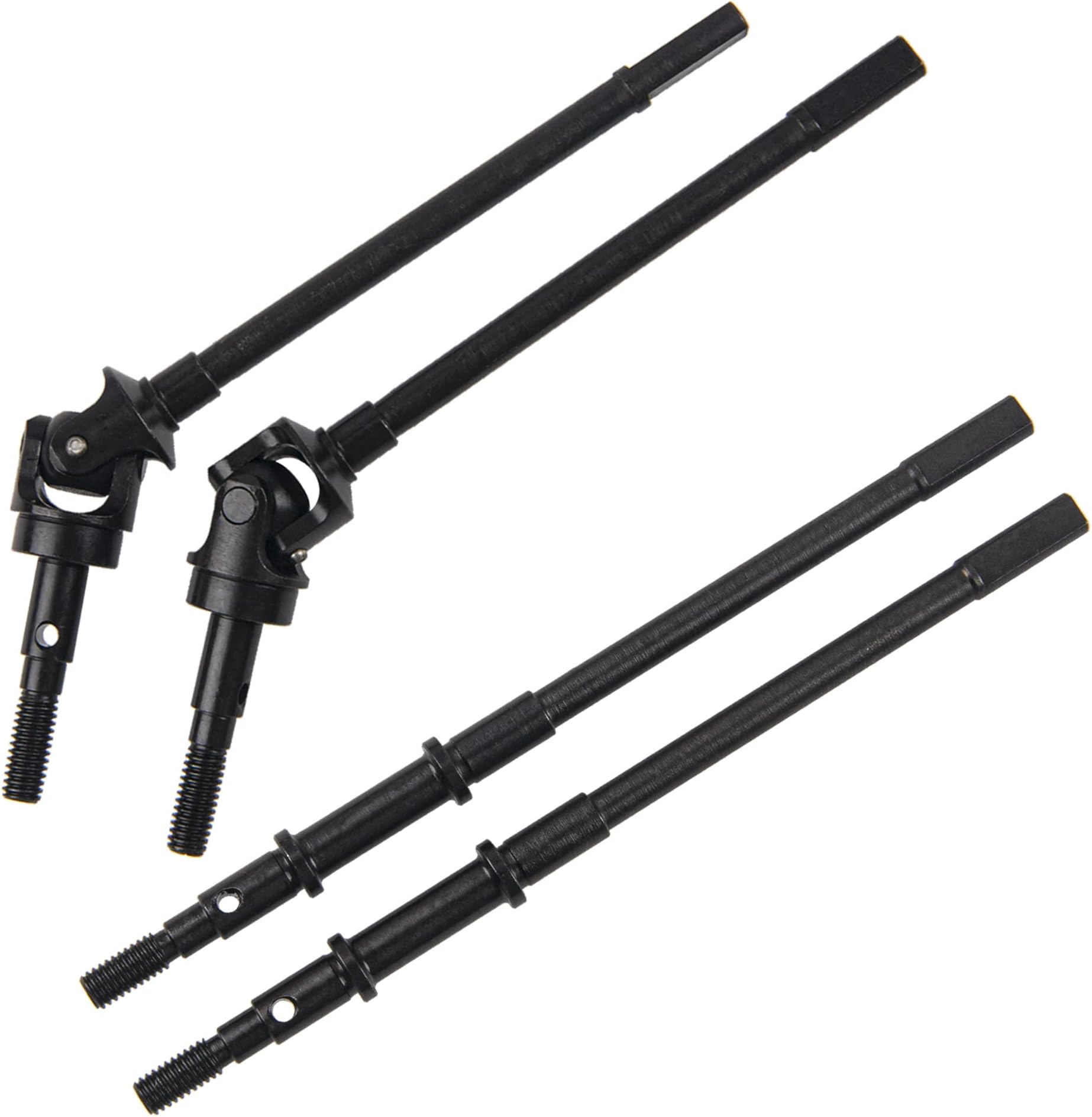 RC Front & Rear Steel Drive Shaft CVD Axle Compatible with Axial SCX10 II 90046 90047 1/10 RC Car