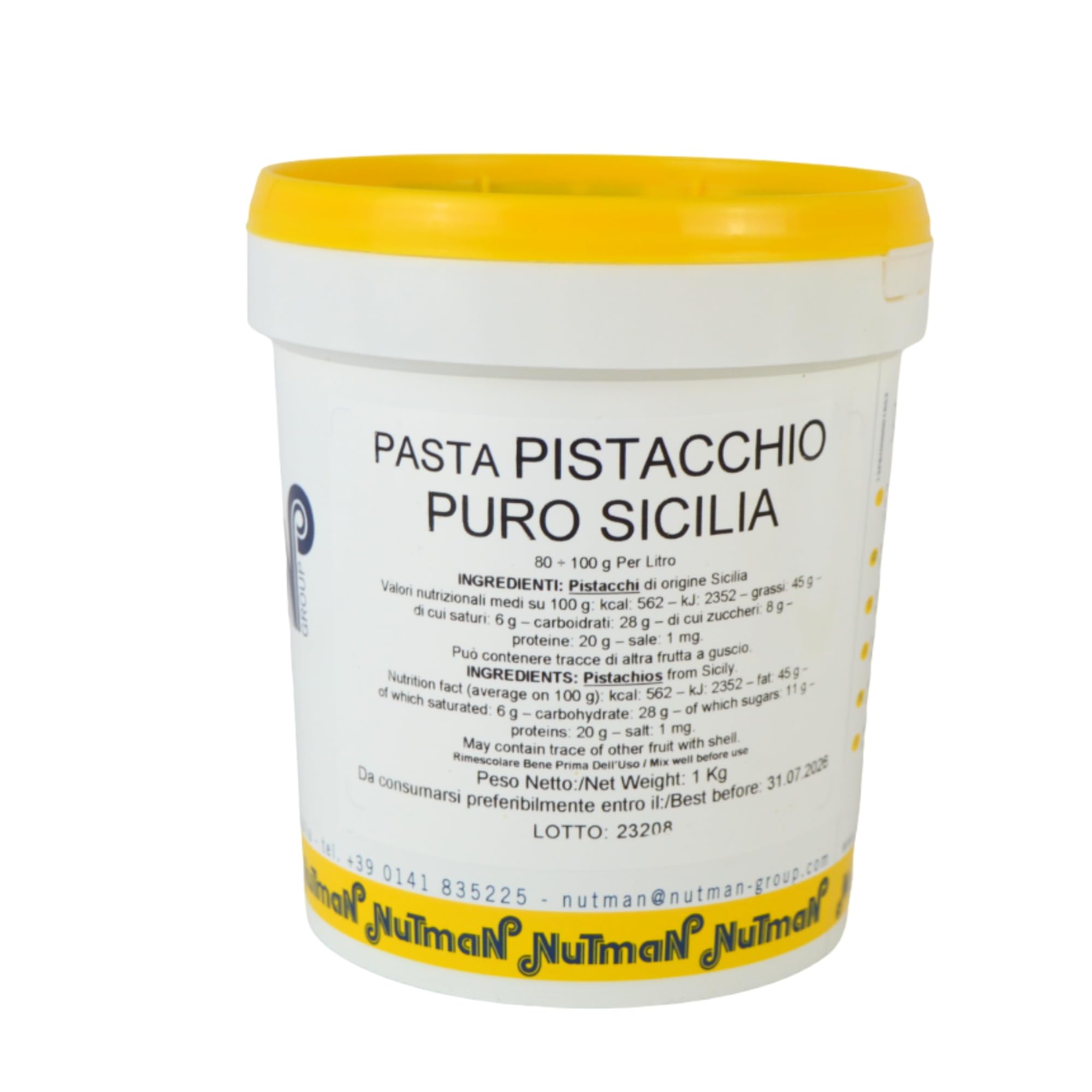 DUE ESSE S.N.C. DI SABATINI ALDO KG 1 PASTA PISTACCHIO PURO SICILIA PREPARATO SEMILAVORATO PER GELATERIA E PASTICCERIA