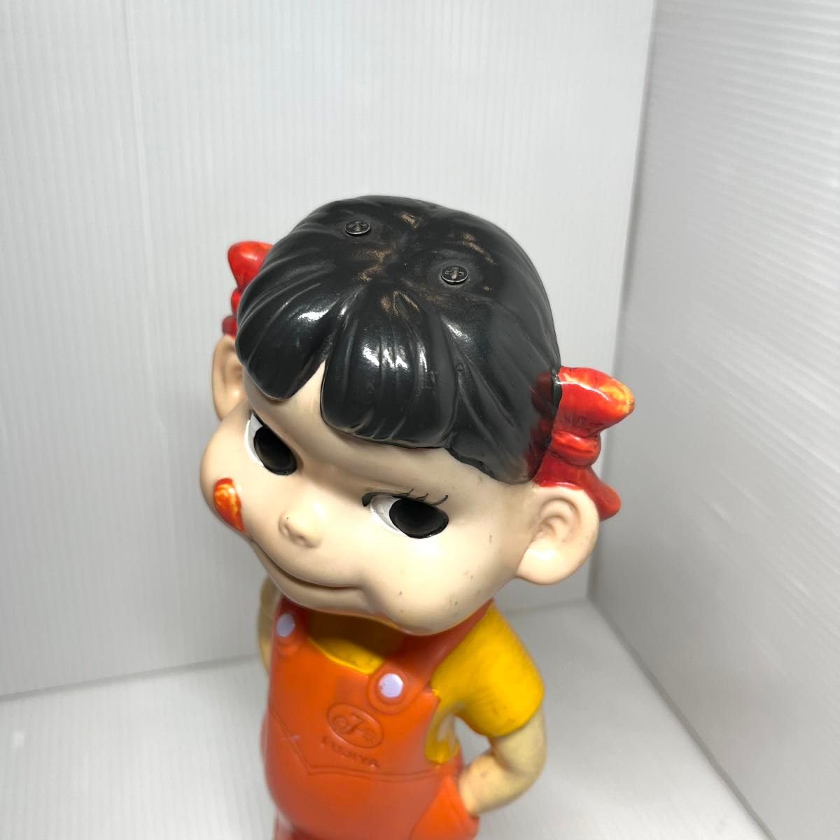Amazon.co.jp: 不二家 ペコちゃん 首ふり ミルキー ブリキ台 高さ約 