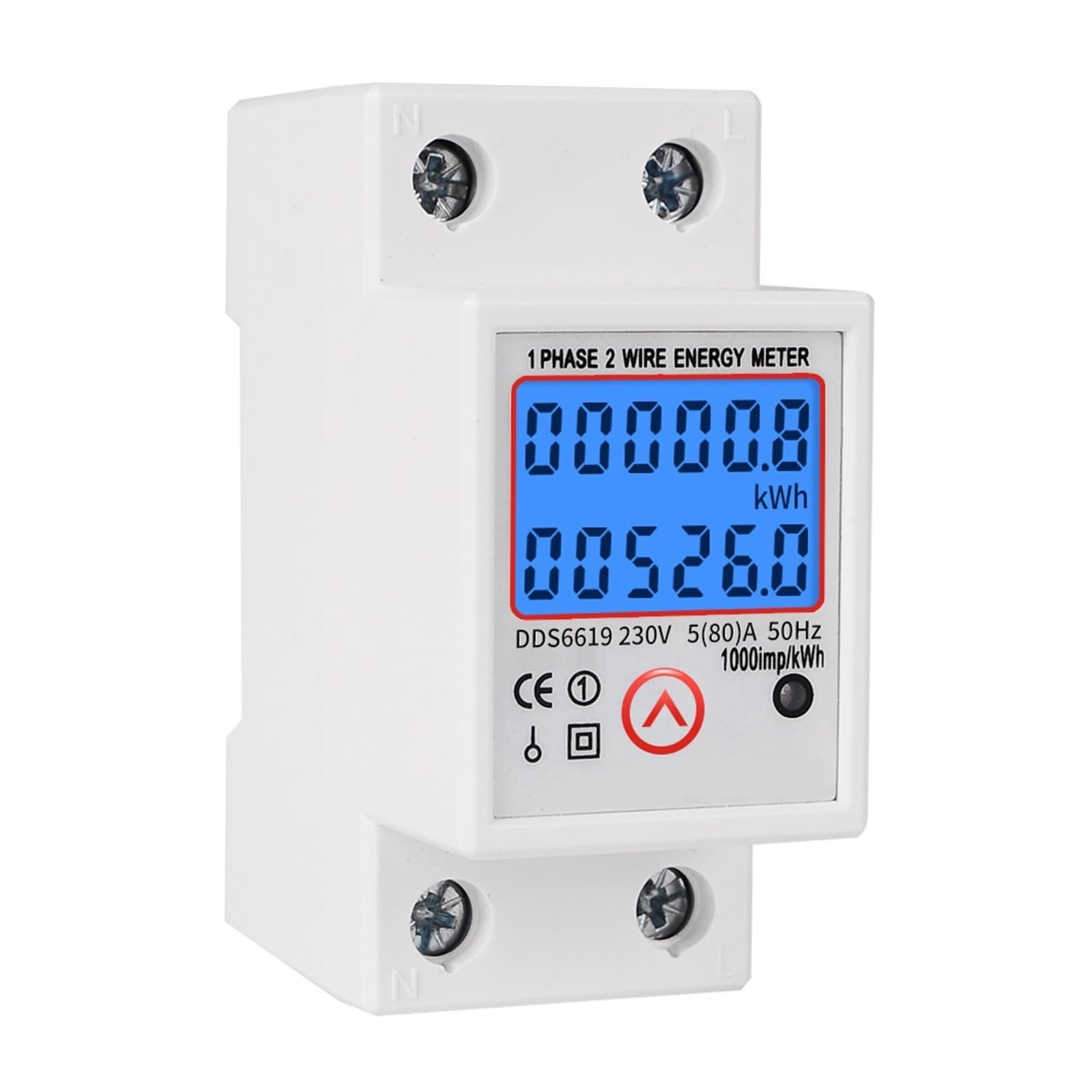 Liczniki Energii Cyfrowe Podświetlenie LCD Jednofazowe Resetowanie Zero KWH Miernik Zużycia Wattmeter Electronic Dokładne Monitorowanie Energii