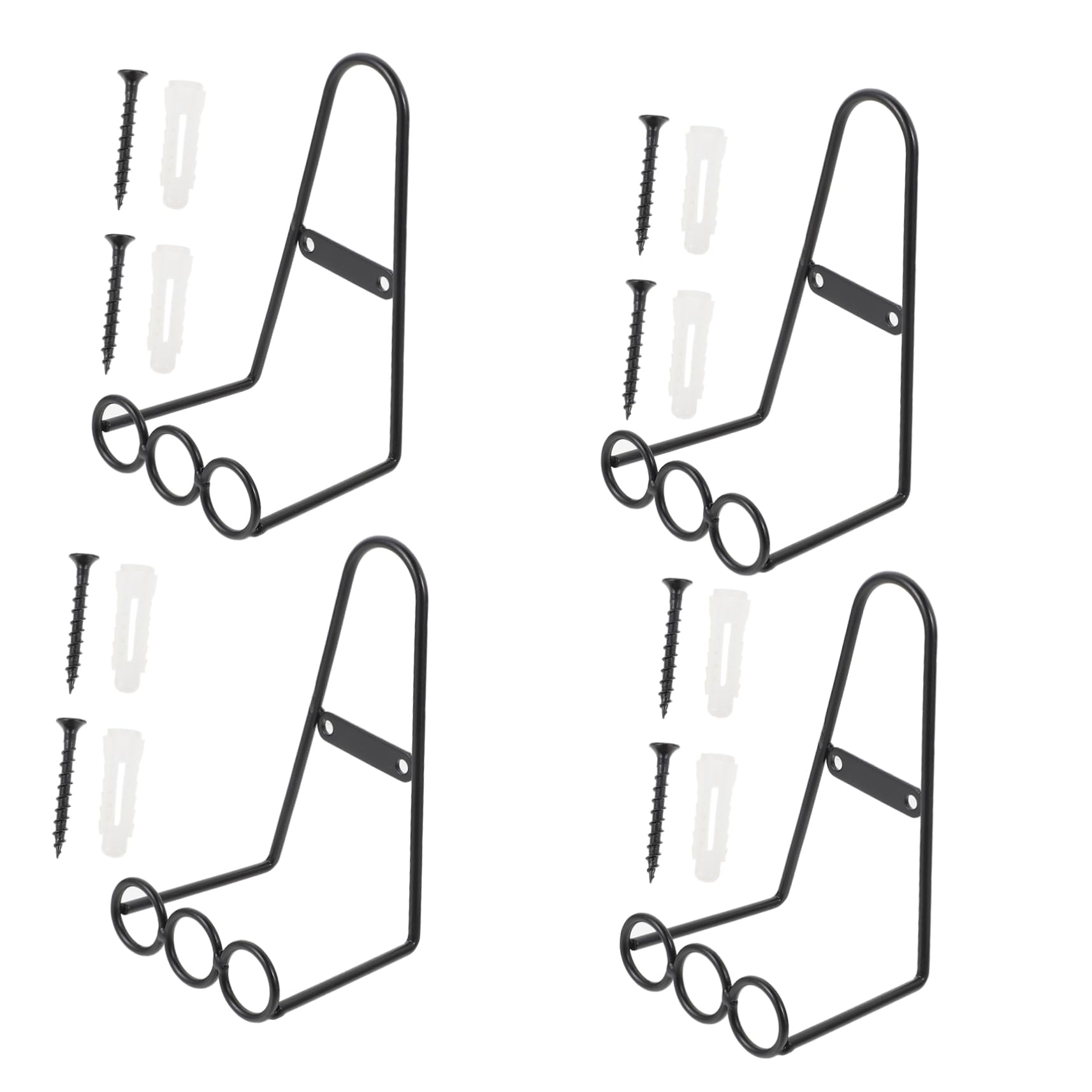 ERINGOGO Metal Plate Display Rack 4pcs Plate Holder for Artwork Dinner Platter Book Decor