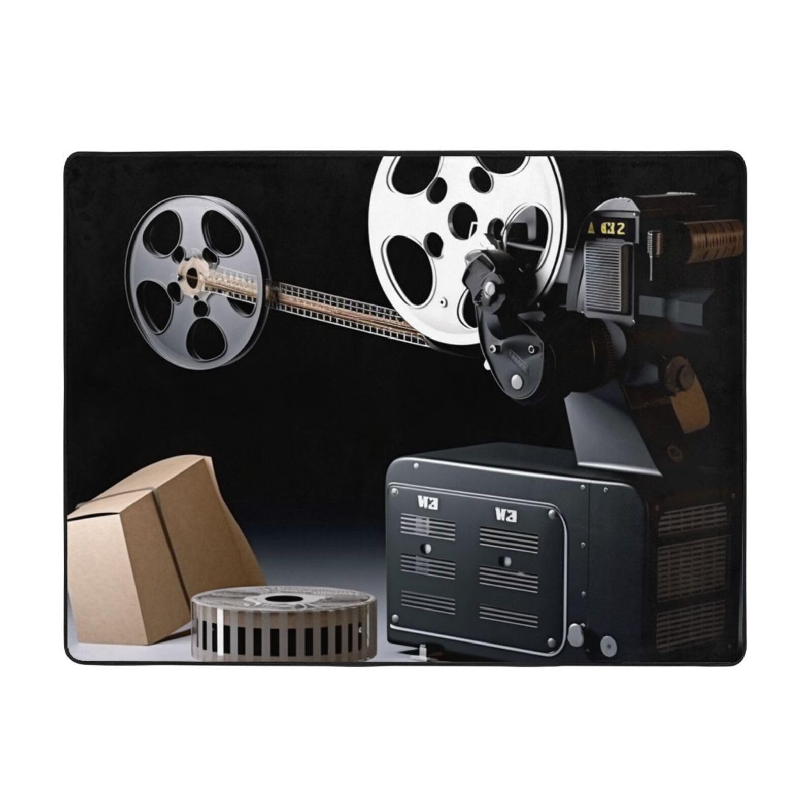 Tapis de jeu doux antidérapant pour enfant avec film de projection