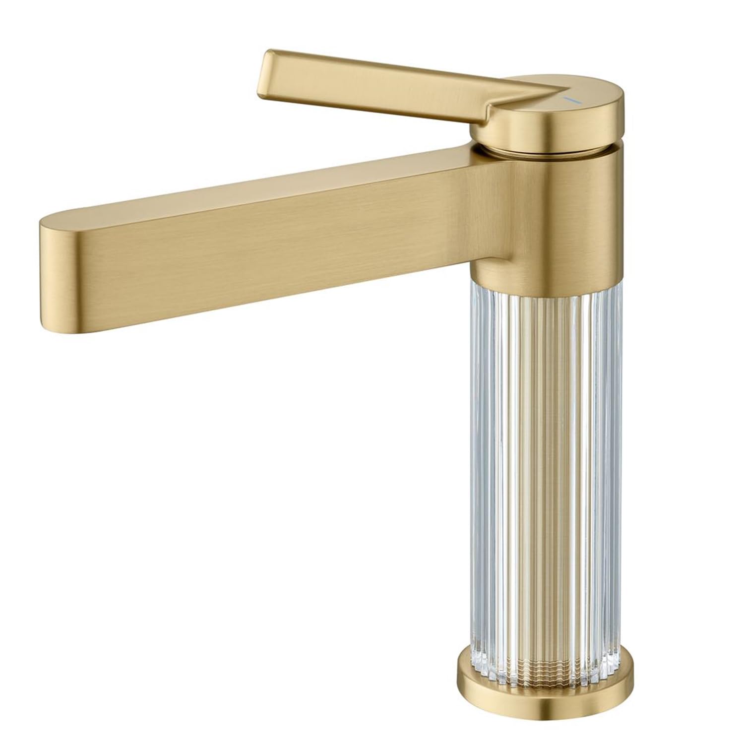 Taps, Brushed Nickel Finish Stylish Washbasin Tap for Contemporary Bathrooms