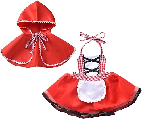 Vestido de Navidad sin mangas para niños y niñas pequeñas, capa de Caperucita Roja, Outwear para bebé niña