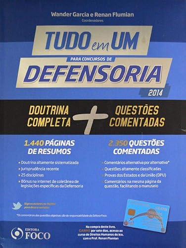 Tudo em um Para Concursos de Defensoria: Doutrina Completa e Questões Comentadas