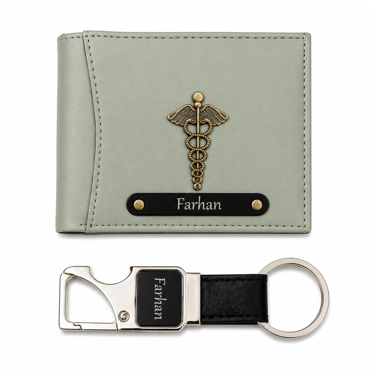 Stylish Men’s Customised Leather Wallet with Bottle Opener Keyring | Premium Gift Combo for Husband, Boyfriend & Men-image-26