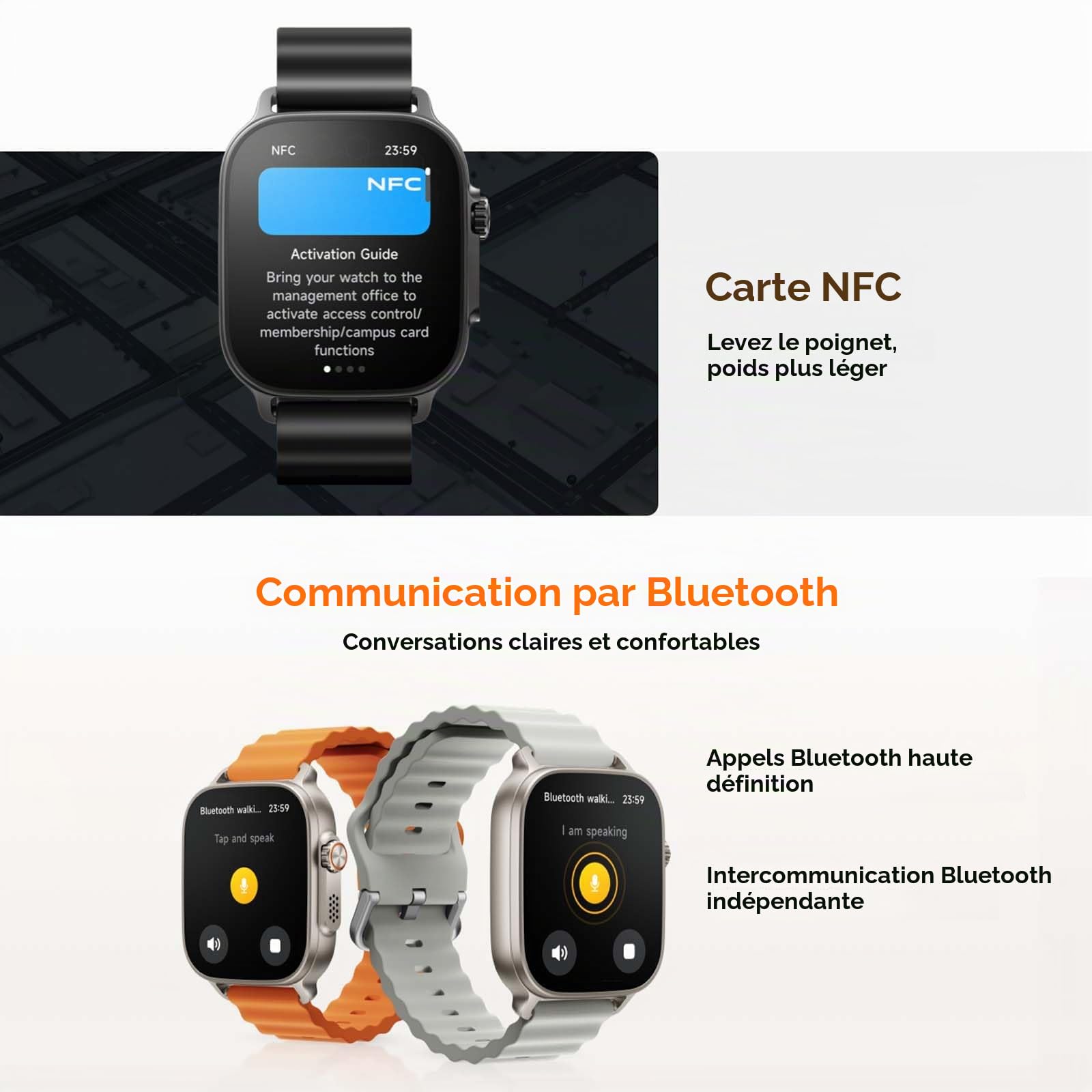realme Watch 5 Montre Connectée GPS 1.97" AMOLED 14 Jours Autonomie Bluetooth Appels NFC Sport 108 Modes IP68 Homme Femme, Argent