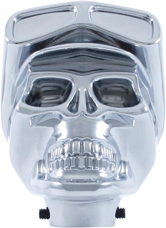 United Pacific 70629B Chrome Skull Biker Shift Knob