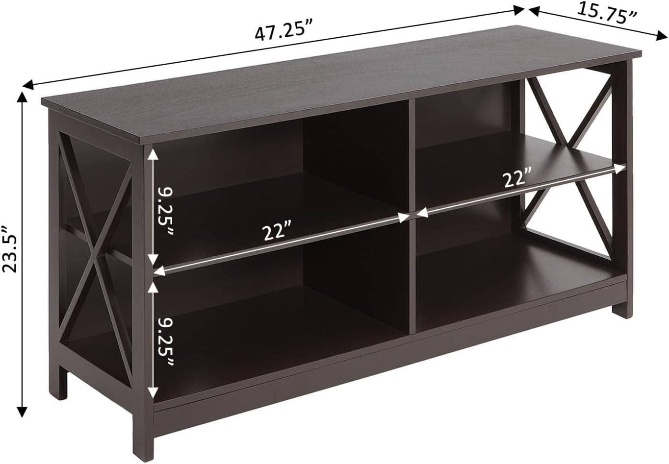 Convenience Concepts Oxford TV Stand, Espresso