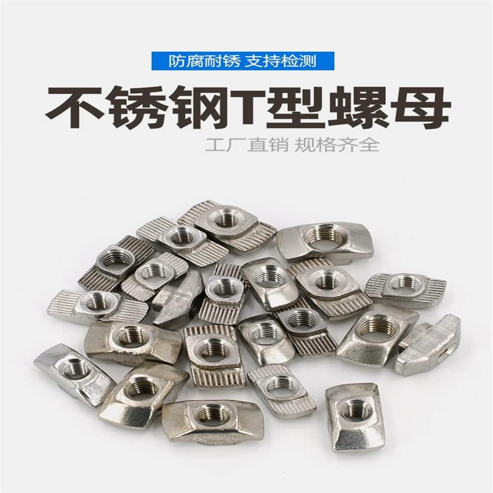 45# M4/M5/M6/M8 T Nut Special Nuts for Aluminum Alloy profiles T Slide Accessories Cejilla T Slot T Track T Ecrou T Tuercas Inox - (Size: 45-M6 (150Pcs))