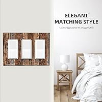 Vista 138 de Vista de ventana, isla tropical, playa, palmeras, cielo soleado, cubierta de interruptor de luz de palanca individual, placa decorativa de pared