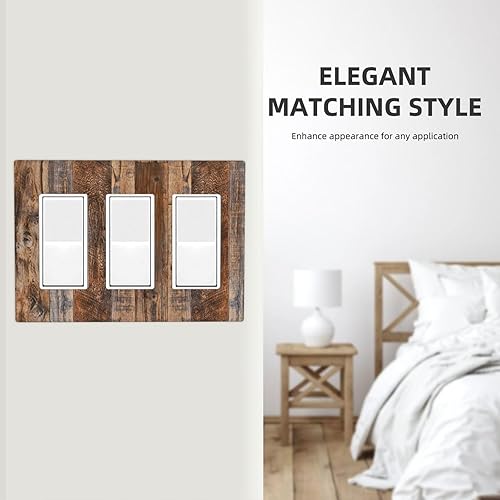 Miniatura 138 de Vista de ventana, isla tropical, playa, palmeras, cielo soleado, cubierta de interruptor de luz de palanca individual, placa decorativa de pared