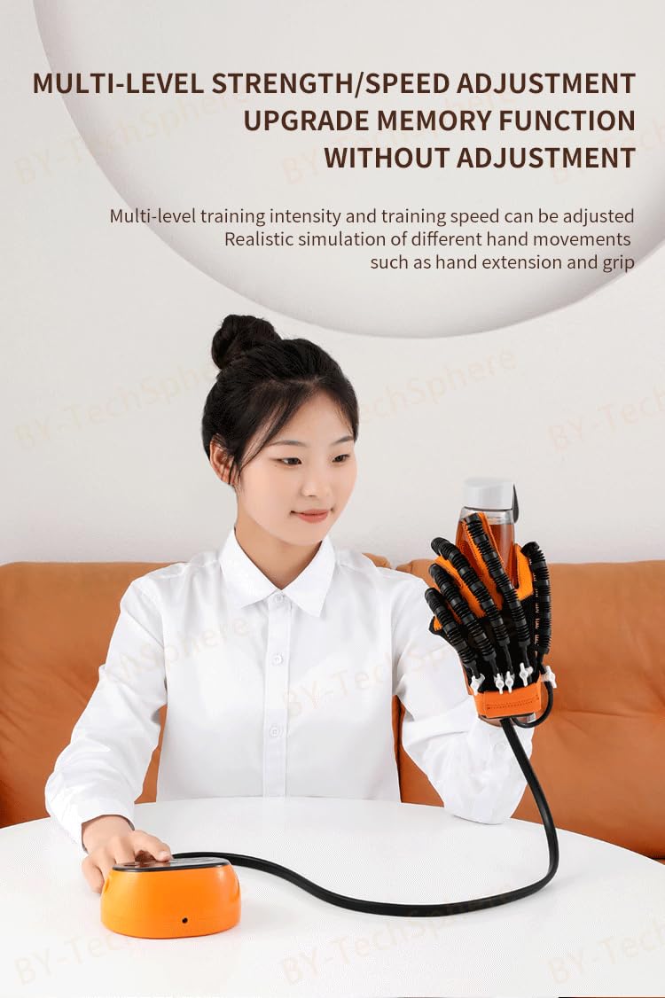 Heated Therapy Finger and Hand Function Rehabilitation Gloves for Stroke Hand Practise, Heated Finger Paralysis Recovery Device, Heated Hemiplegia Gloves for Hand Rehab.