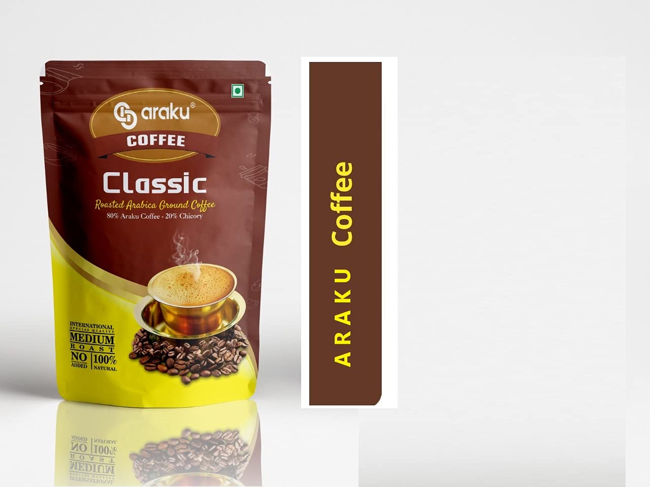 ARAKU Roasted Arabica Ground Coffee Box(80:20 Arabica Powder, 200 Gm )-Oragnic Arabica Araku Coffee (B08NV8355B) Amazon Price History, Amazon Price Tracker
