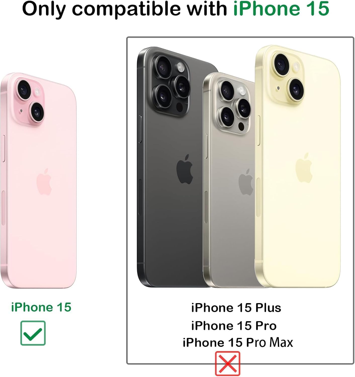 MInCYB for iPhone 15 MagSafe Wallet Case – Detachable Magnetic Wallet with RFID Blocking, PU Leather Zipper & Strap for Women Men. Brown