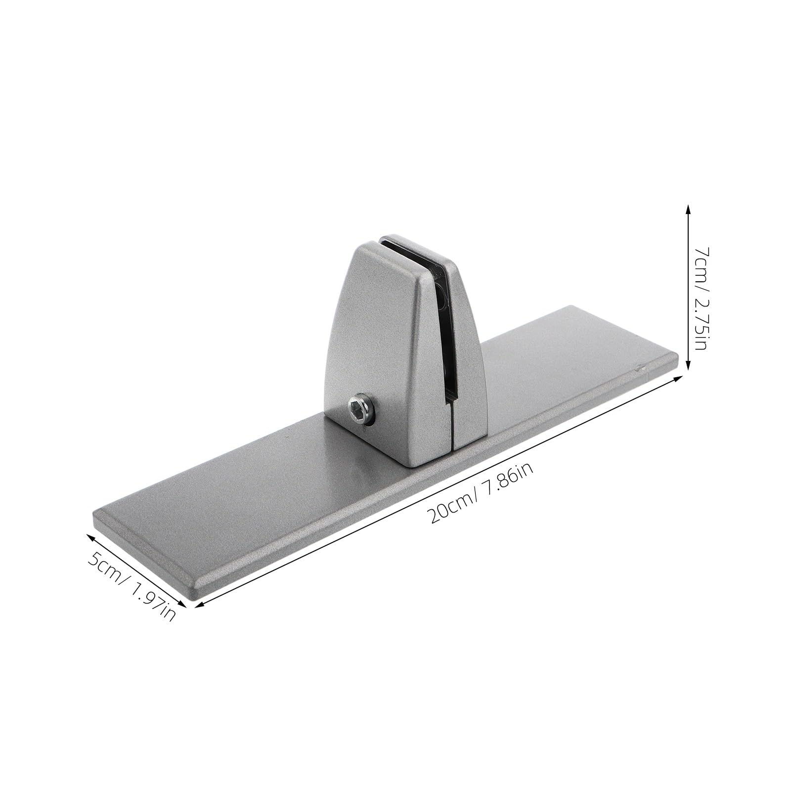 2 Pezzi di Supporto divisorio Verticale for Schermo Mobile esteso, for scrivania, for Pannello Base Piatto for Ufficio, in Vetro per Scrivania
