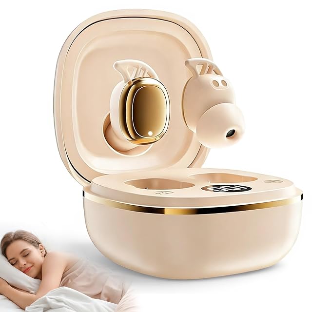 Sleep Earbuds for Side Sleepers Invisible Sleep Headphones ENC Noise Blocking Wireless Bluetooth 6 0 with LED Power