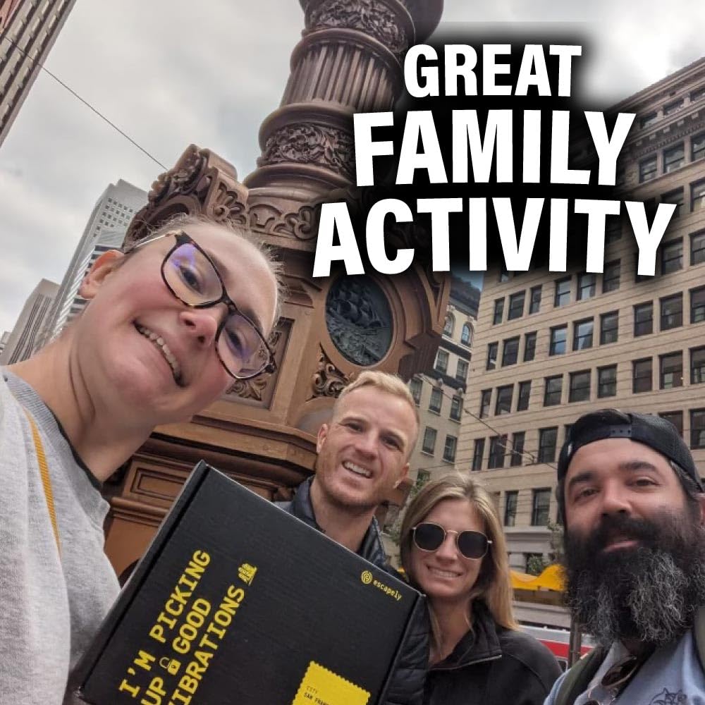 Escapely Outdoor Escape Room - Downtown San Jose I Escape the City I Multi-Player Mystery Hunt I Interactive Puzzle Game for Your City