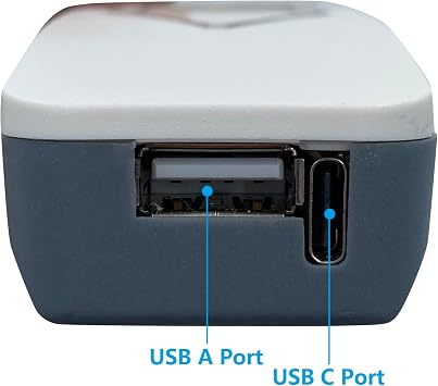 2 Button 5 Pin Remote with USB A C Ports and Backlight for Power Recliner | Universal Up and Down Controller Handset Hand Control for Lift Chair Electric Sofa Parts Replacement