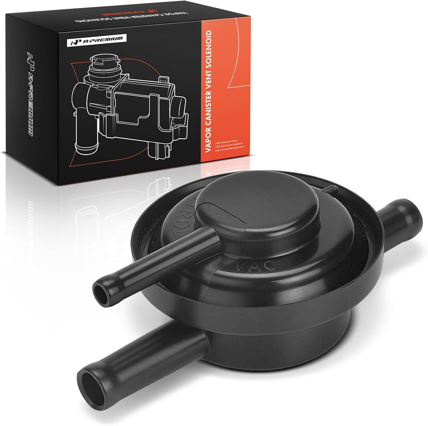 A-Premium Vapor Canister Vent Solenoid Valve Compatible with Chevrolet Impala, Camaro, Corvette, Blazer, Caprice, Astro, Metro, Tracker & GMC Yukon & Buick Roadmaster & Cadillac DeVille & Geo Metro