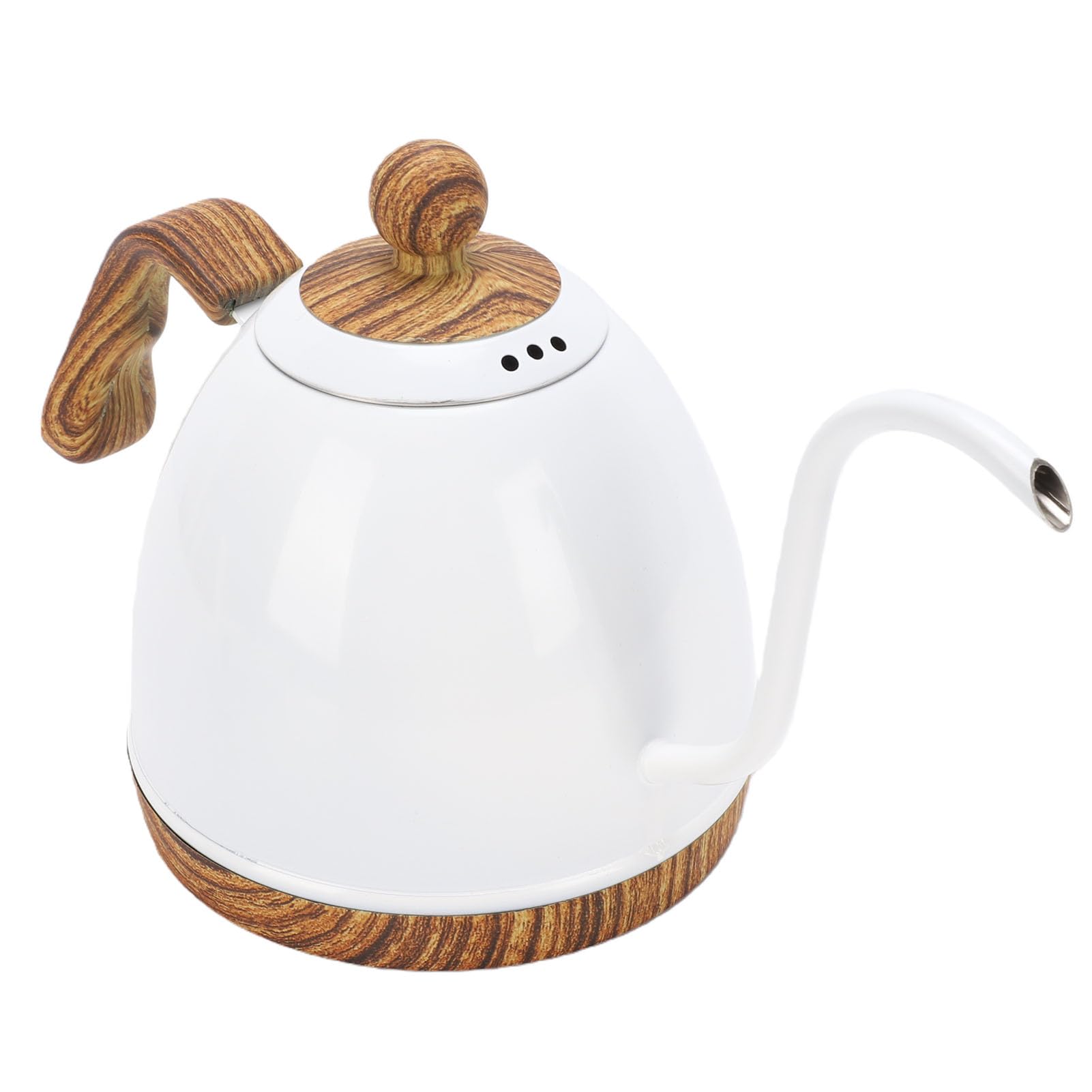 Haofy Bollitore Elettrico A Collo Di Cigno 600ml Controllo Della Temperatura Variabile Da 40°C A 100°C Bollitore Di Precisione In Acciaio Inossidabile Per Appassionati Di Caffè E Tè Piccoli (Spina