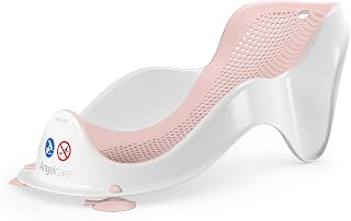 Angelcare ergonomischer Badesitz für die Baby-Badewanne Light pink, angenehm weiche Liegefläche, aufhängbar